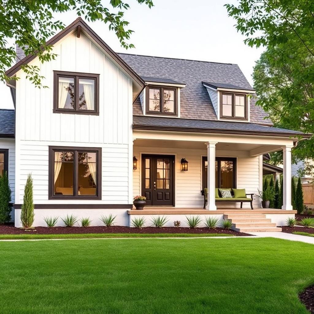 Modern farmhouse exterior
